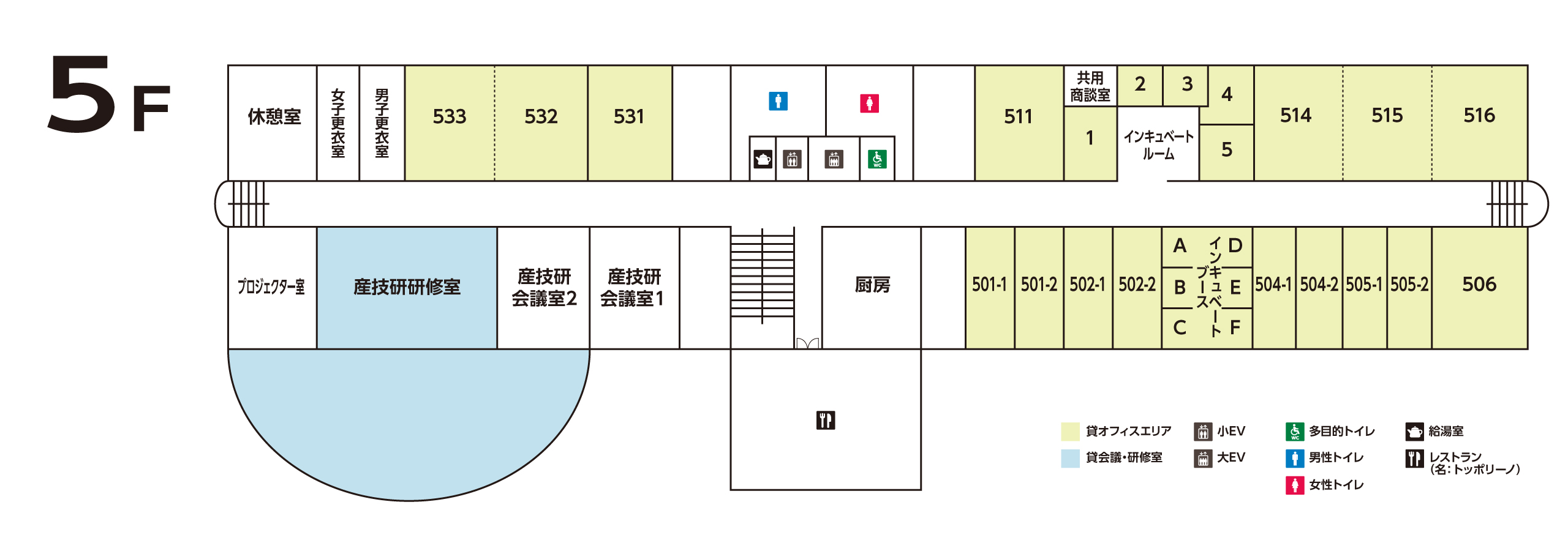 貸オフィス4階